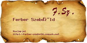 Ferber Szebáld névjegykártya